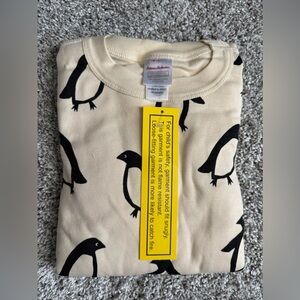 Hannah Anderson- Kids Holiday Long John Pajama Set- Squeaky the Penguin